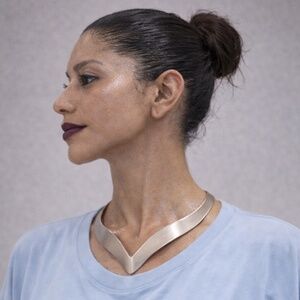 Pure Silver Vintage Cuff Necklace